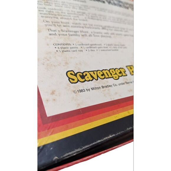 Scavenger Hunt 1983 Milton Bradley Board Game Vintage 80s - Picture 4 of 4